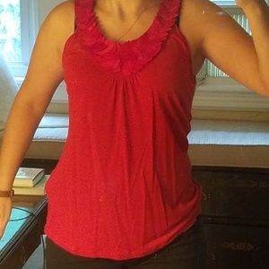 Banana Republic Feathered Neckline